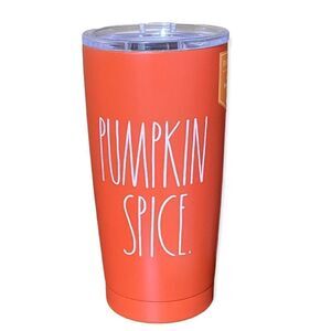 Rae Dunn Pumpkin Spice Insulated Travel Mug Tumbler